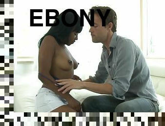 Accepting ebony is pricked doggystyle in this interracial shoot