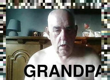 grandpa stroke on webcam