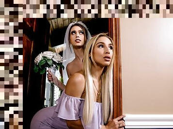 Bride Abella Danger and Jill Kassidy bring their lesbian fantasies to life