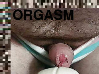 Foreskin Orgasm with Magic Wand
