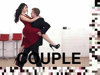 Ballroom dance class gets naughty with big cock anal sex