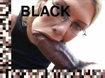 Alicia Alighatti sucks a big black cock hardcore in interracial fuck action
