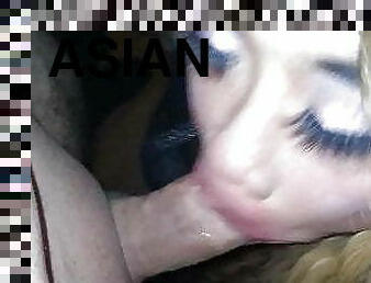 asiatisk, transvestit, moden, pikslikkeri, blandede-racer, par, store-sorte-skønheder, ladyboy, synsvinkel, ung-18