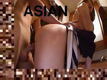 Asian seduced and fucked in scenes with all kinds of pleasure