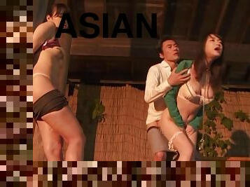 Fabulous Asian Babes Go Hardcore With A Nasty Mean Man