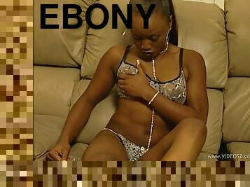 Ebony cutie Jada Fire sucks and titfucks a white prick indoors