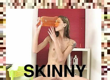 Scrumptious Sindy Vega Drinks Her Own Piss And Masturbates