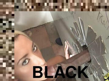 Super sexy blond wants to have a big black cock