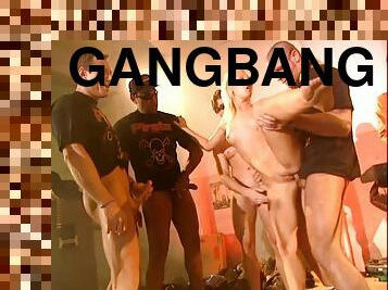 Glorious Gina Blonde Gets Gangbanged By Horny Musicians