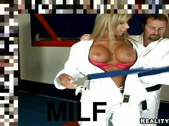 Karate lesson with stunning milf Morghan