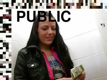 Juicy Kristyna Goes Hardcore In Public Seduced BY Money