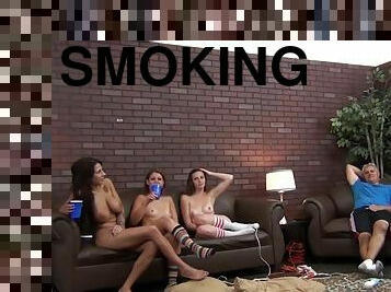 Prono Dan is surrounded by smoking hot babes