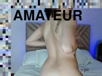 amateur, alat-mainan, pov, webcam, zakar