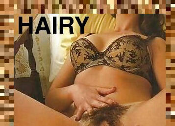 Compilation of photos of chicks with extremely bushy vaginas