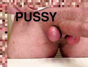 Fucking a Pocket Pussy with my BALLS! Lots of Dirty Talking, Cock Rings & Cum Play!