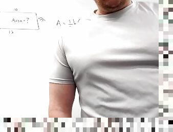 Muscular Irish Math Professor Teacher with Pierced Nipples gets 69ed