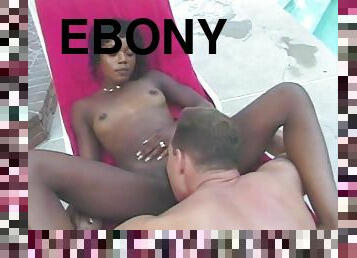 Interracial Pussy Eating and Drilling for Sexy Ebony Babe