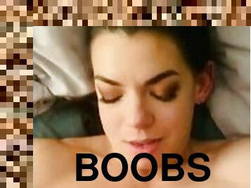 Titty fuck with big fake boobs teaser