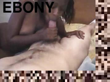 Ebony Beauty Sucks and Gets Her Ass Drilled