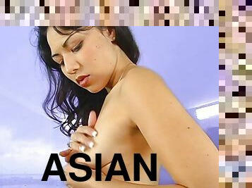 Asian Cutie Gives A Horny Guy An Amazing Handjob