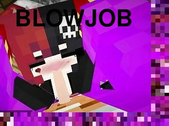 Minecraft Jenny Mod! Face-fucking a big titty goth girl Ellie!