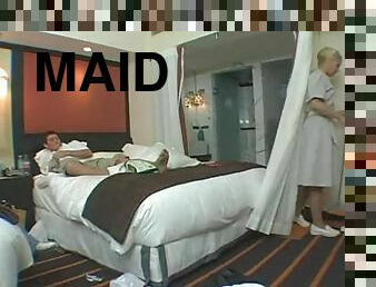 Horny Maids Have A Wild Foursome With Hotel Hosts