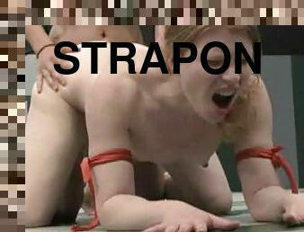 Sensual Wrestlers Get Their Hot Asses Pounded With Strapons