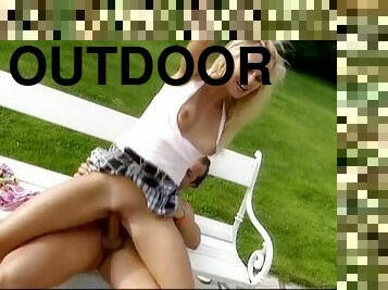 Sexy Blonde Nikki Sun Getting Fucked Outdoors