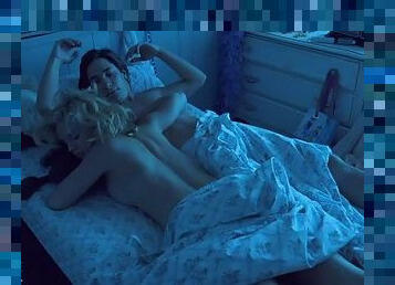 Super Hot Blonde Babe Kelli Garner Laying Naked On a Bed