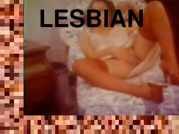 Horny Babes Eat Their Pussies in a Wild Lesbian Orgy - Vintage Porn Scene