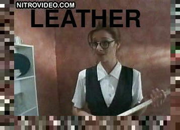 Susannah Devereux In a Leather Outfit Has Some BDSM Fun With a Guy