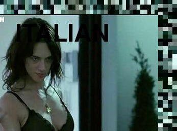 Bonerific Italian Babe Asia Argento Walking Around In Black Lingerie