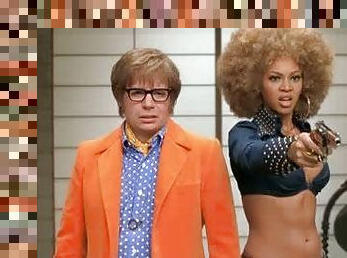 Gorgeous Beyonce Knowles Wearing a Tight Top in a 'Goldmember' Scene