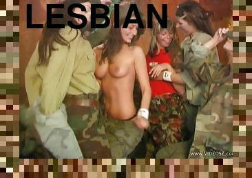 Female Army Squad Leaves War Aside To Make Hot Juicy Love