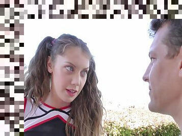 Cheerleader Elena Koshka Gets Cross Eyed From Too Much Dick