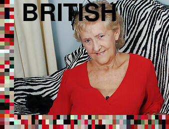 British Granny Showing Off Her Goods - MatureNL