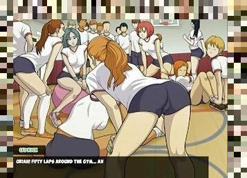 traseiros, estudante, babes, excitante, anime, hentai