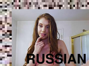 POV video of small tits Russian girl Elena Koshka having sex