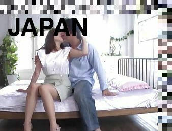 Horny Japanese wife Nagareda Minami moans during passionate sex