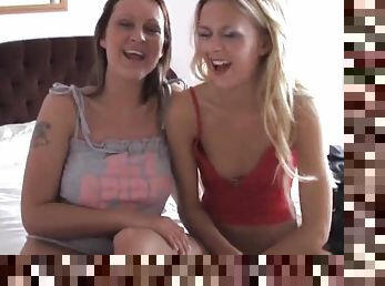 Homemade video of Amber Leigh and Suzie Best masturbating together