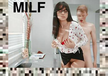 Horny MILF Melody Foxx enjoys getting fucked by a younger lover