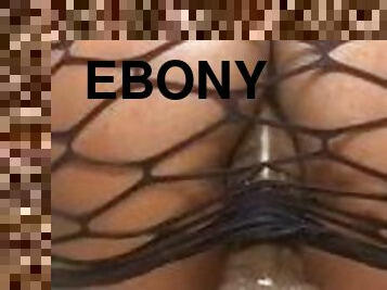 Watch me ride (Camsoda/Onlyfans: Luxlavishhh) Oiled up ebony Fishnet babe rides bbc big dildo