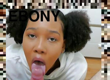 Ebony Latina Gives Best Blowjob Ever And Gets Cum In Her Mouth!