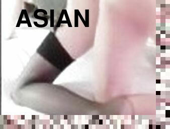 asiatisk, shemale, anal, blowjob, ladyboy, ludder, thai, rumpehull, suging