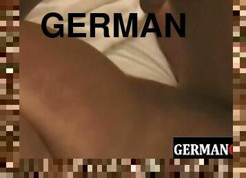 Pierced german wolf cums after drilling ass