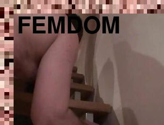 amatööri, kova-seksi, saksalainen, bdsm, orja, jalat, sidonta, nöyryyttäminen, ruskeaverikkö, femdom