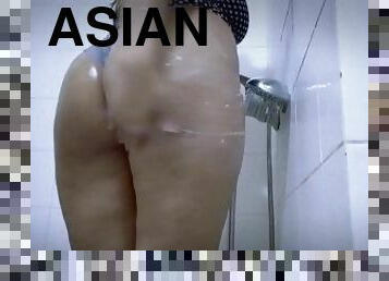 asia, orgasme, vagina-pussy, amatir, sayang, sperma, manis, seorang-diri, basah