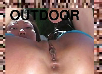 Breath-taking outdoor anal sex scene with sizzling Asian Lucy Lee