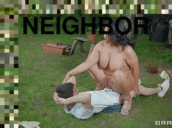 Amirah Adara And Jordi El Nino Polla In 18 Y.o. Neighbor Guy Fucking Busty Milf Amirah In The Garden