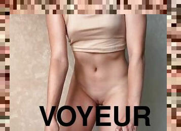 chatte-pussy, cam, voyeur, jupe-en-l’air, culotte, bout-a-bout, rasé